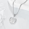YFN Patron Saint Necklace Sterling Silver Amulet Medal Pendant Religious Protector Jewelry Gifts for Women Men(20. St Patrick)