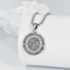 YFN Patron Saint Necklace Sterling Silver Amulet Medal Pendant Religious Protector Jewelry Gifts for Women Men(20. St Patrick)