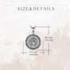 YFN Patron Saint Necklace Sterling Silver Amulet Medal Pendant Religious Protector Jewelry Gifts for Women Men(22. St Joseph)