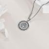 YFN Patron Saint Necklace Sterling Silver Amulet Medal Pendant Religious Protector Jewelry Gifts for Women Men(22. St Joseph)