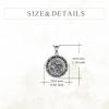 YFN Patron Saint Necklace Sterling Silver Amulet Medal Pendant Religious Protector Jewelry Gifts for Women Men(23. St George)