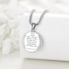 YFN Patron Saint Necklace Sterling Silver Amulet Medal Pendant Religious Protector Jewelry Gifts for Women Men(23. St George)