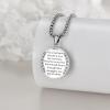 YFN Patron Saint Necklace Sterling Silver Amulet Medal Pendant Religious Protector Jewelry Gifts for Women Men(24. St Maximilian Kolbe)