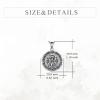 YFN Patron Saint Necklace Sterling Silver Amulet Medal Pendant Religious Protector Jewelry Gifts for Women Men(25. Virgin Mary)