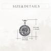 YFN Patron Saint Necklace Sterling Silver Amulet Medal Pendant Religious Protector Jewelry Gifts for Women Men(27. Liberty)