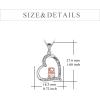 YFN Pig Necklace Jewelry Gifts 925 Sterling Silver Cute Animal Pendant with Heart Cz Necklace for WomenBirthday(Silver-Pig Necklace)