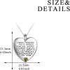 YFN Sterling Silver Always Remember You are Braver Than You Believe Jewelry Pendant Necklace Inspirational Gifts(August)