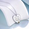 YFN Sterling Silver Always Remember You are Braver Than You Believe Jewelry Pendant Necklace Inspirational Gifts(August)