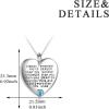 YFN Sterling Silver Always Remember You are Braver Than You Believe Jewelry Pendant Necklace Inspirational Gifts(December-Blue)