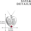 YFN Sterling Silver Always Remember You are Braver Than You Believe Jewelry Pendant Necklace Inspirational Gifts(January)