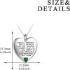 YFN Sterling Silver Always Remember You are Braver Than You Believe Jewelry Pendant Necklace Inspirational Gifts(May)