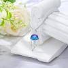 YFN Sterling Silver Jellyfish/Octopus/Whale Tail Pendant Necklace Ocean Animal Jewelry Gift for Women(Jellyfish)