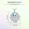 YFN Sterling Silver Jellyfish/Octopus/Whale Tail Pendant Necklace Ocean Animal Jewelry Gift for Women(Octopus)