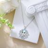 YFN Sterling Silver Jellyfish/Octopus/Whale Tail Pendant Necklace Ocean Animal Jewelry Gift for Women(Octopus)