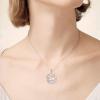 YFN Sterling Silver Jellyfish/Octopus/Whale Tail Pendant Necklace Ocean Animal Jewelry Gift for Women(Otter)