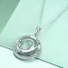 YFN Sterling Silver Jellyfish/Octopus/Whale Tail Pendant Necklace Ocean Animal Jewelry Gift for Women(Otter)