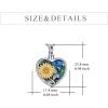 YFN Sterling Silver Sunflower Urn Necklaces for Ashes for Women Men, Abalone Cremation Jewelry for Ashes Memory Necklace Gift, Easter Keepsake for Women(Silver- Abalone Sunflower Urn Necklace)