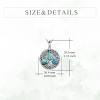 YFN Tree of Life Necklace Sterling Silver Celtic Knot Tree Pendant Jewelry Gifts for Women Men(Claddagh)