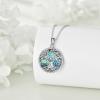 YFN Tree of Life Necklace Sterling Silver Celtic Knot Tree Pendant Jewelry Gifts for Women Men(Claddagh)