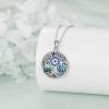 YFN Tree of Life Necklace Sterling Silver Celtic Knot Tree Pendant Jewelry Gifts for Women Men(Evil Eye)