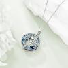 YFN Tree of Life Necklace Sterling Silver Celtic Knot Tree Pendant Jewelry Gifts for Women Men(Hebrew Chai Crystal)