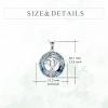 YFN Tree of Life Necklace Sterling Silver Celtic Knot Tree Pendant Jewelry Gifts for Women Men(Hebrew Chai Crystal)