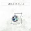 YFN Tree of Life Necklace Sterling Silver Celtic Knot Tree Pendant Jewelry Gifts for Women Men(Hebrew Chai Urn)