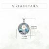 YFN Tree of Life Necklace Sterling Silver Celtic Knot Tree Pendant Jewelry Gifts for Women Men(Mustard Seed)
