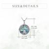 YFN Tree of Life Necklace Sterling Silver Celtic Knot Tree Pendant Jewelry Gifts for Women Men(Peace)