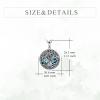 YFN Tree of Life Necklace Sterling Silver Celtic Knot Tree Pendant Jewelry Gifts for Women Men(Pentagram)