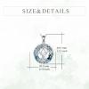 YFN Tree of Life Necklace Sterling Silver Celtic Knot Tree Pendant Jewelry Gifts for Women Men(Sobriety Crystal)