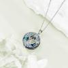 YFN Tree of Life Necklace Sterling Silver Celtic Knot Tree Pendant Jewelry Gifts for Women Men(Sobriety Crystal)