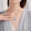 YFN Tree of Life Necklace Sterling Silver Celtic Knot Tree Pendant Jewelry Gifts for Women Men(Sobriety Crystal)