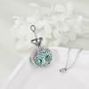 YFN Tree of Life Necklace Sterling Silver Celtic Knot Tree Pendant Jewelry Gifts for Women Men(Sobriety Urn)