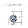 YFN Tree of Life Necklace Sterling Silver Celtic Knot Tree Pendant Jewelry Gifts for Women Men(Star of David)