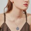 YFN Tree of Life Necklace Sterling Silver Celtic Knot Tree Pendant Jewelry Gifts for Women Men(Star of David)