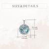 YFN Tree of Life Necklace Sterling Silver Celtic Knot Tree Pendant Jewelry Gifts for Women Men(Therian)