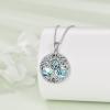 YFN Tree of Life Necklace Sterling Silver Celtic Knot Tree Pendant Jewelry Gifts for Women Men(Witches Knot)