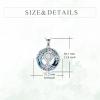 YFN Tree of Life Necklace Sterling Silver Celtic Knot Tree Pendant Jewelry Gifts for Women Men(Witches Knot Crystal)