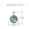 YFN Tree of Life Necklace Sterling Silver Celtic Knot Tree Pendant Jewelry Gifts for Women Men(Yin Yang)
