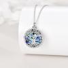 YFN Tree of Life Necklace Sterling Silver Celtic Knot Tree Pendant Jewelry Gifts for Women Men(Yin Yang Urn)