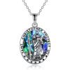YFN 925 Sterling Silver Patron Saint Medal Necklace Amulet Necklace Protection Jewelry for Women and Men(with Gift Box)(A03 St. Christopher)