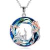 YFN Axolotl Necklace 925 Sterling Silver Mexican Axolotl Necklaces for Women Animal Pendant Funny Axolotls Embraces Jewelry Gift