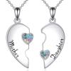 Mother Daughter Necklace Set