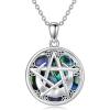 Viking Pentagram Moon Necklace