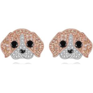 YFN Dog Stud Earrings Sterling Silver Dog Breed Earrings Jewelry Puppy Gifts for Women(Beagle)