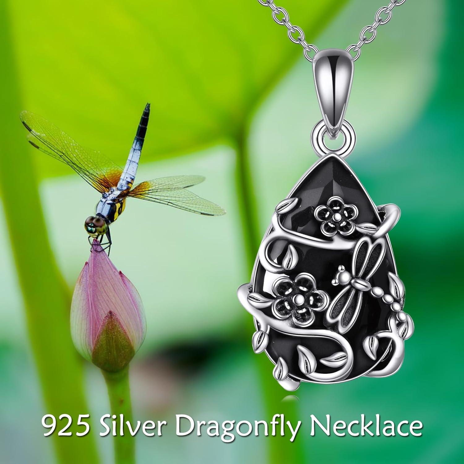 image:imageYFN Animal Necklace Sterling Silver Cute Animal Pendant Jewelry Gifts for WomenButterfly Black