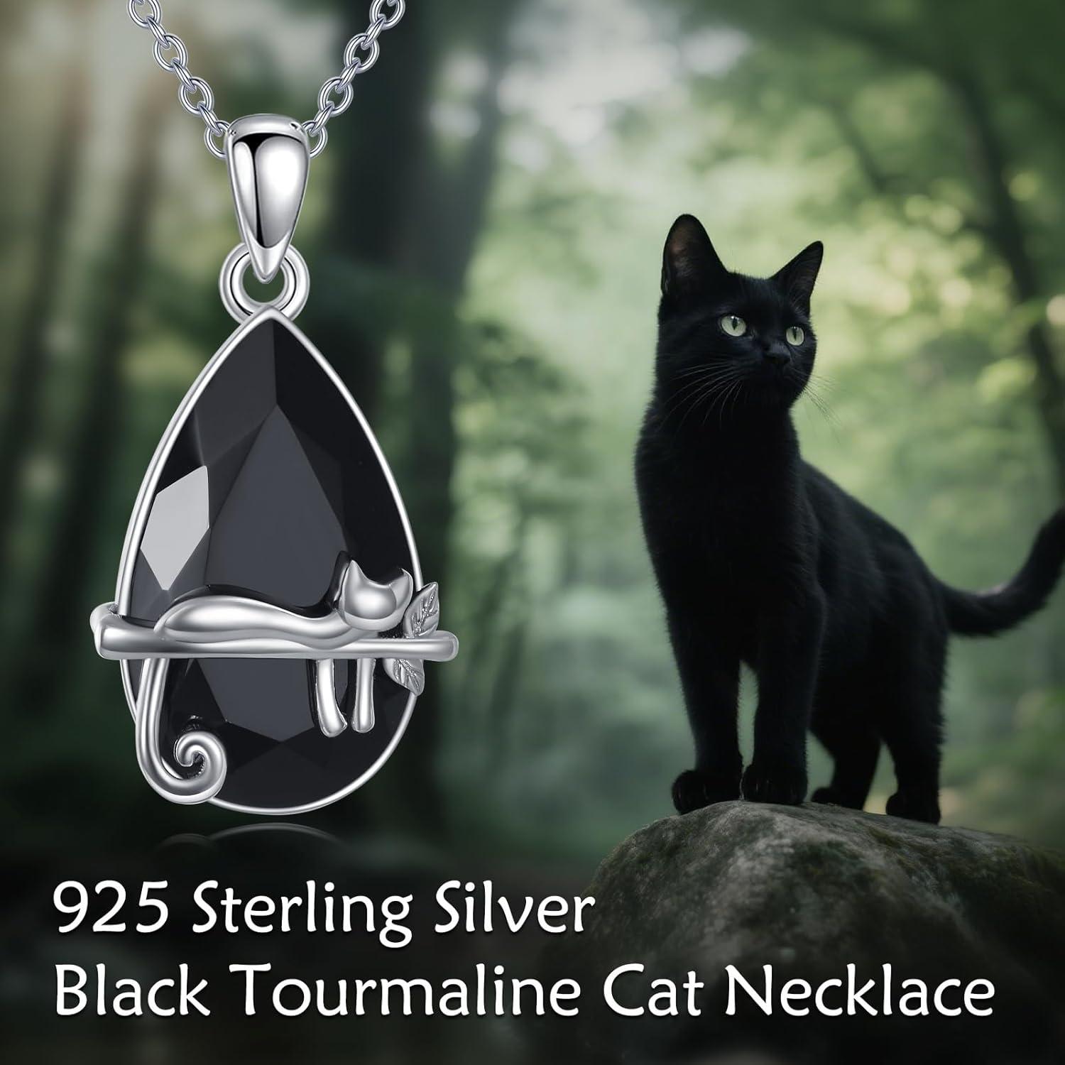 image:imageYFN Animal Necklace Sterling Silver Cute Animal Pendant Jewelry Gifts for WomenCat