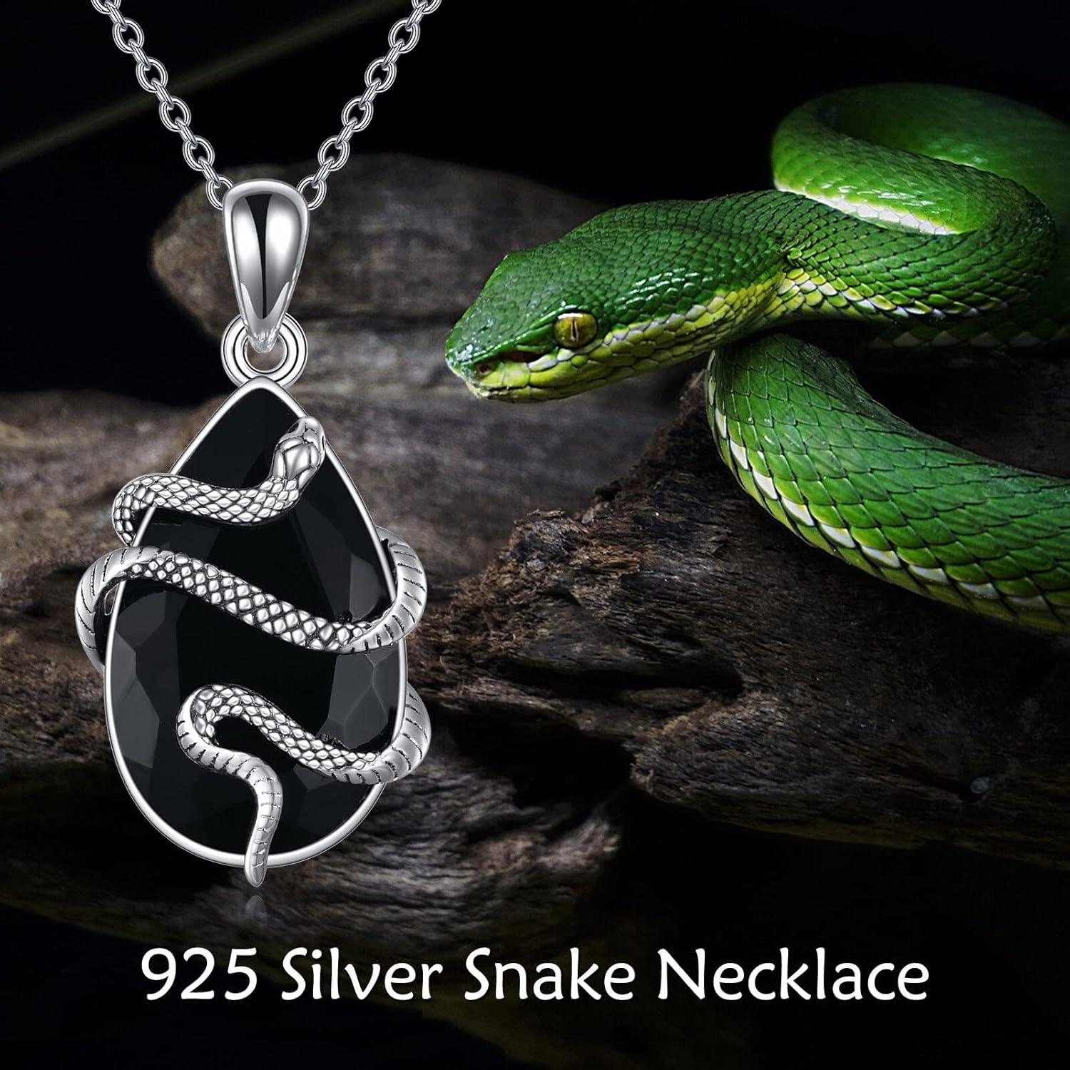 image:imageYFN Animal Necklace Sterling Silver Cute Animal Pendant Jewelry Gifts for WomenSnake