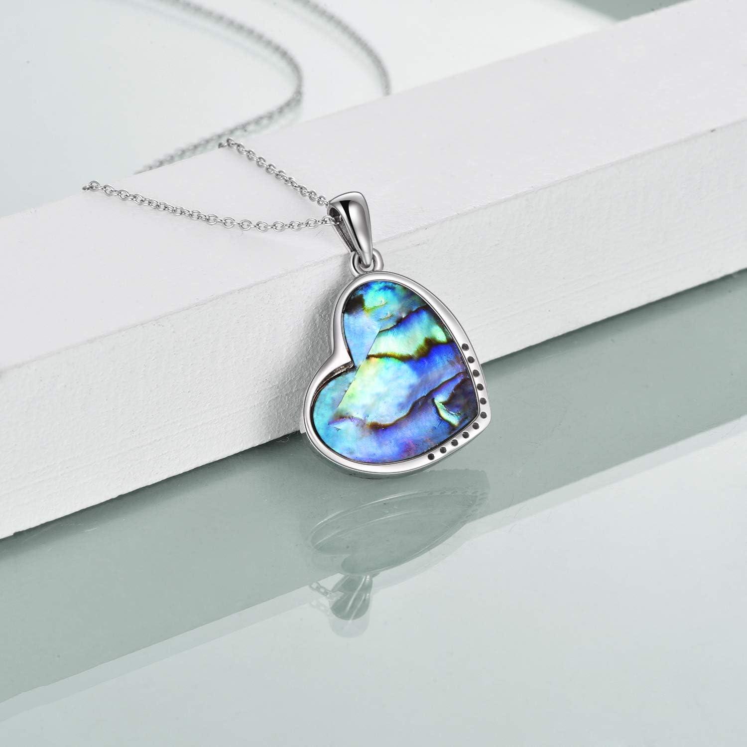 image:imageYFN Horse Pendant Necklace Jewelry 925 Sterling Silver Women Embrace Horse Gift for WomenAbalone Shell Horse Necklace